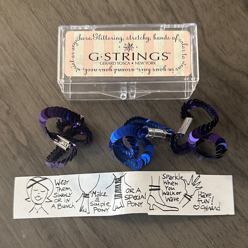 Blue and Purple Hair Accessories